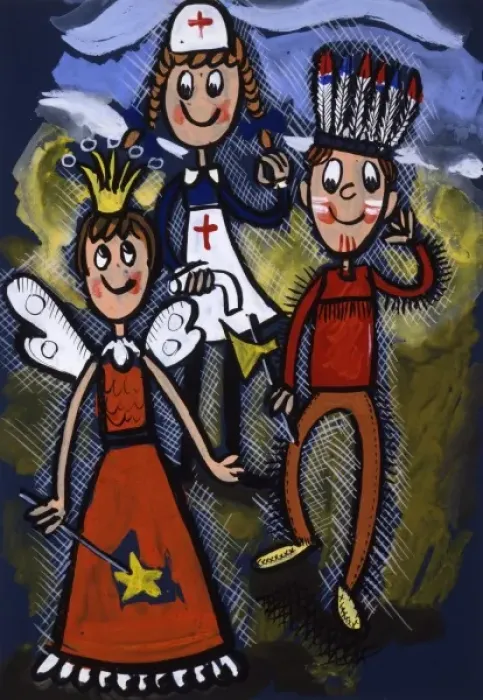 Framed Print : Children have fun dressing up Framed Print : Children have fun dressing up