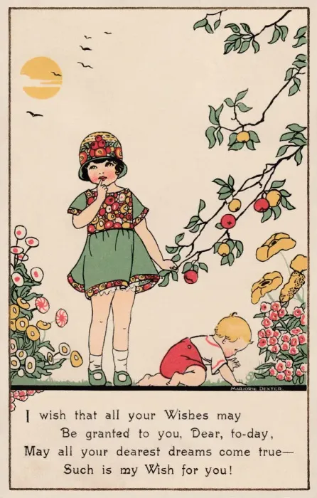 Framed Print : Children in the garden Framed Print : Children in the garden
