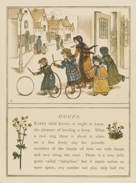 Framed Print : Children / Hoops / 1889 Framed Print : Children / Hoops / 1889