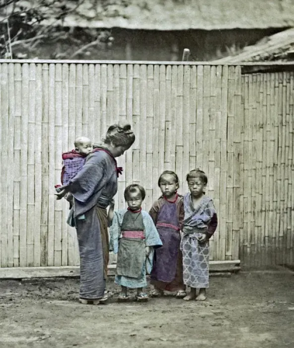 Framed Print : Children, Japan Framed Print : Children, Japan