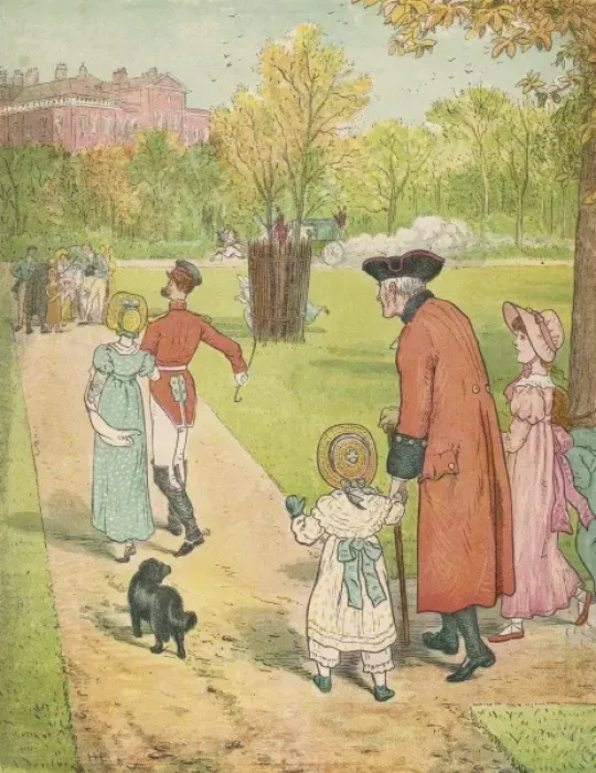Framed Print : Children / Kensington Park Framed Print : Children / Kensington Park