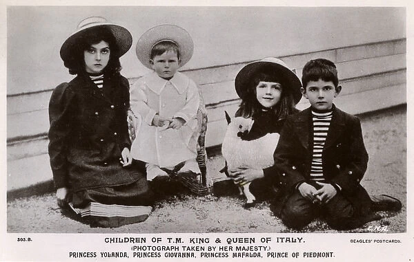 The Children of the King and Queen of Italy