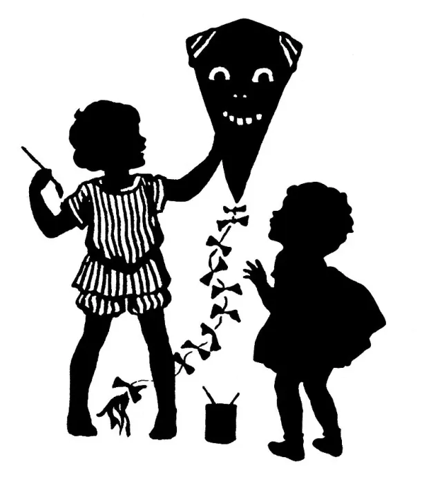 Framed Print : Children with a kite