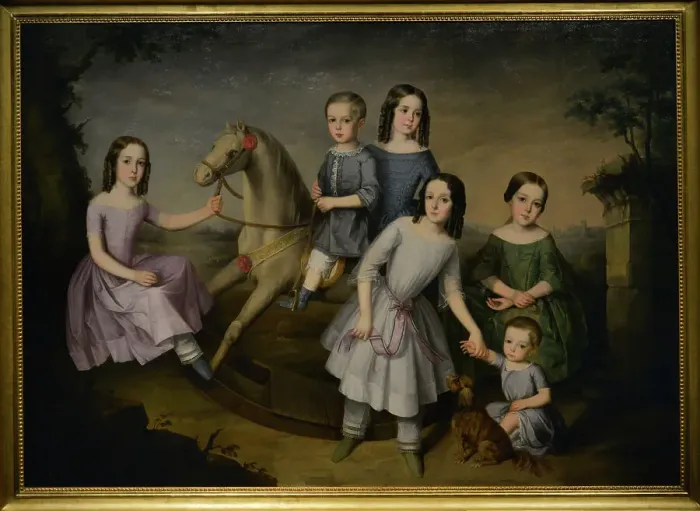 Framed Print : The children of the Lara family, 1832, by Jose Framed Print : The children of the Lara family, 1832, by Jose