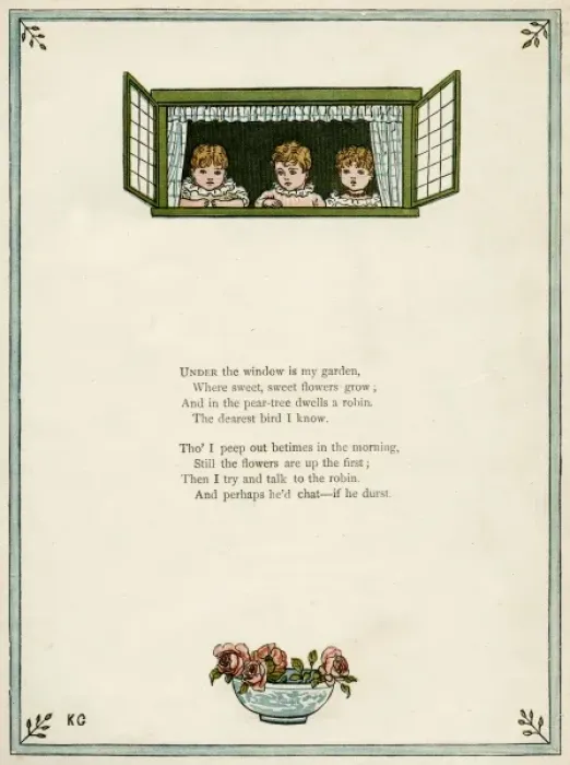 Framed Print : Three children looking out of a window Framed Print : Three children looking out of a window