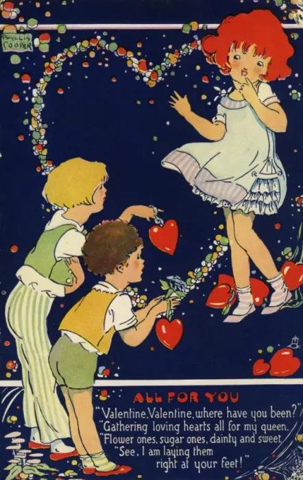 Framed Print : Children and love hearts Framed Print : Children and love hearts