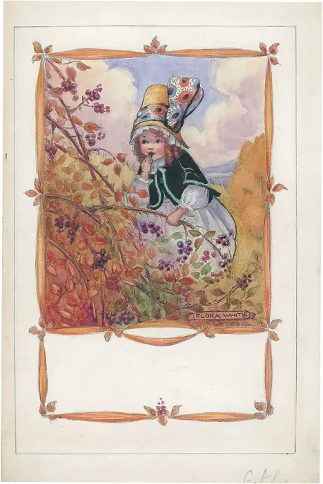 Framed Print : Children (Months of the Year - Painting) Framed Print : Children (Months of the Year - Painting)