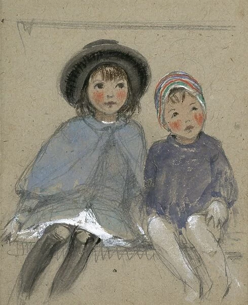 Two children by Muriel Dawson