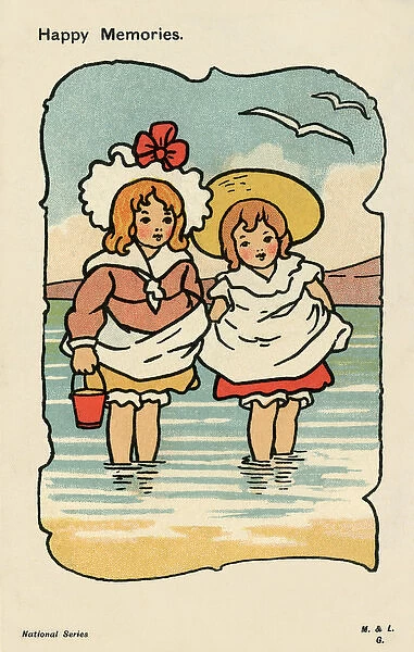 Children paddling
