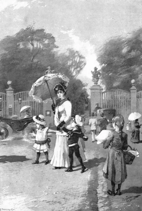 Framed Print : Children in a Park Framed Print : Children in a Park