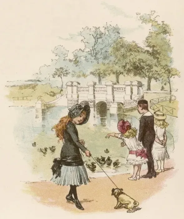 Framed Print : Children / Park / Kensington Framed Print : Children / Park / Kensington