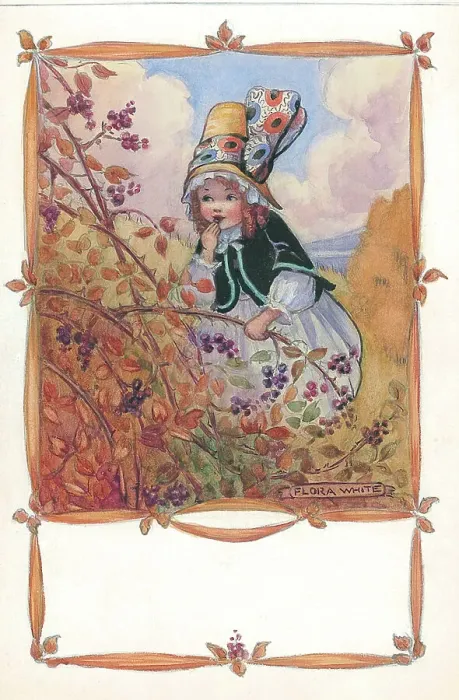 Framed Print : Children picking blackberries Framed Print : Children picking blackberries