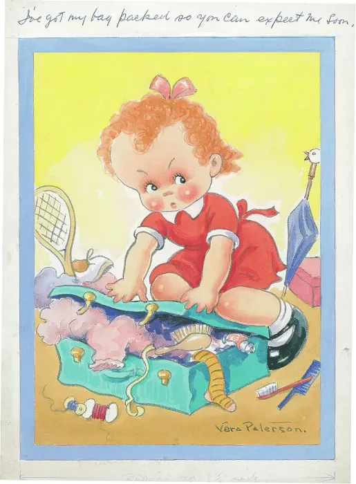 Framed Print : Children playing - domestic settings - humorous card Framed Print : Children playing - domestic settings - humorous card