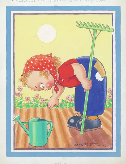 Framed Print : Children playing - domestic settings - humorous card Framed Print : Children playing - domestic settings - humorous card