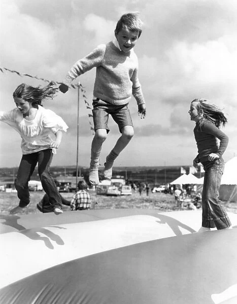 Children playing, Gala Weekend, St Erth, Cornwall