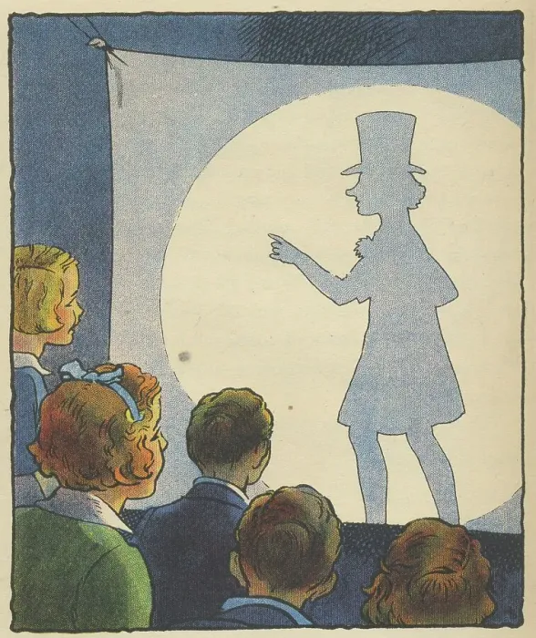 Framed Print : Children playing a game of shadow buff at a party. A sheet is stretched across the end of a largish room and a strong torch shines on the sheet. All other lights are turned off Framed Print : Children playing a game of shadow buff at a party. A sheet is stretched across the end of a largish room and a strong torch shines on the sheet. All other lights are turned off