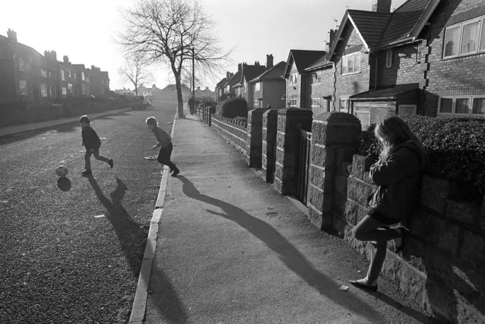 Framed Print : Children playing Ryecroft Estate, Walsall Framed Print : Children playing Ryecroft Estate, Walsall