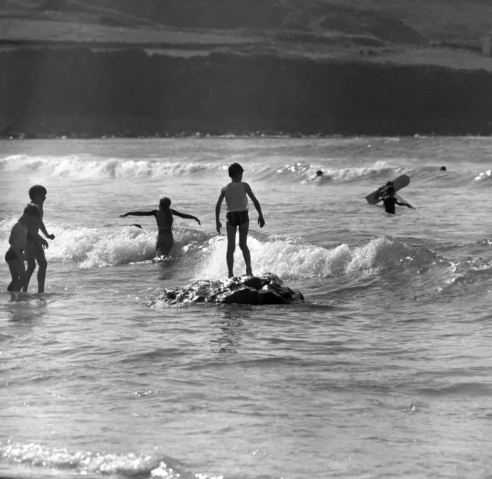 Framed Print : Children playing in the sea Framed Print : Children playing in the sea