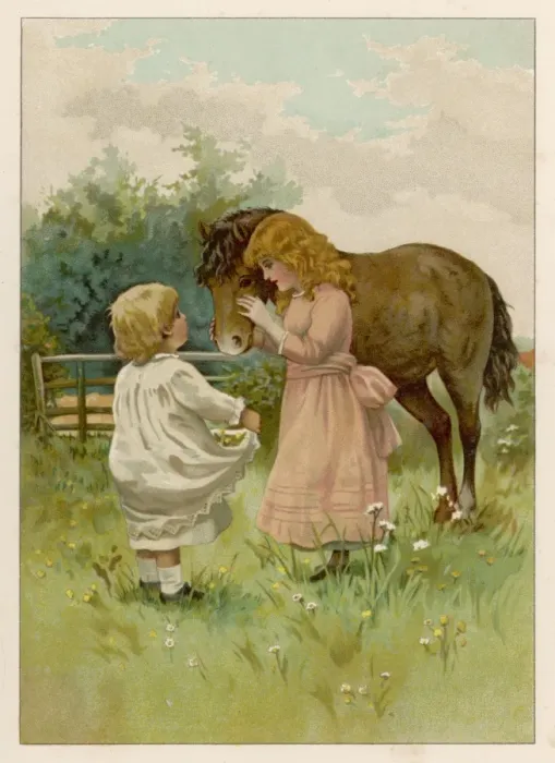 Framed Print : Children and Pony Framed Print : Children and Pony