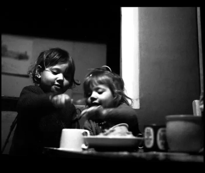 Framed Print : Children pretending to cook Framed Print : Children pretending to cook