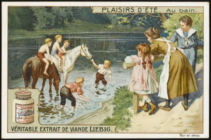 Framed Print : Children / River / Summer Framed Print : Children / River / Summer