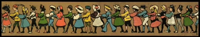 Framed Print : Children in a row Framed Print : Children in a row