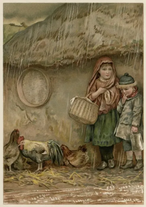 Framed Print : Children / Shelter Rain Framed Print : Children / Shelter Rain