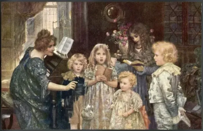 Framed Print : Children Singing Framed Print : Children Singing