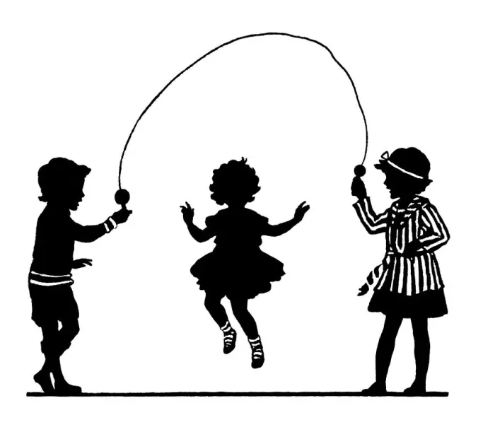 Framed Print : Children skipping Framed Print : Children skipping