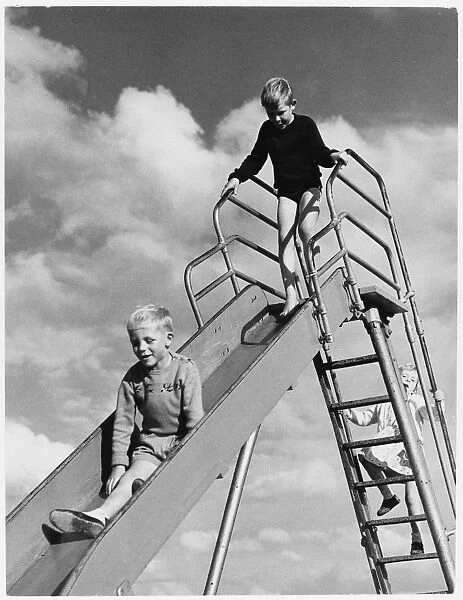 Children on a Slide