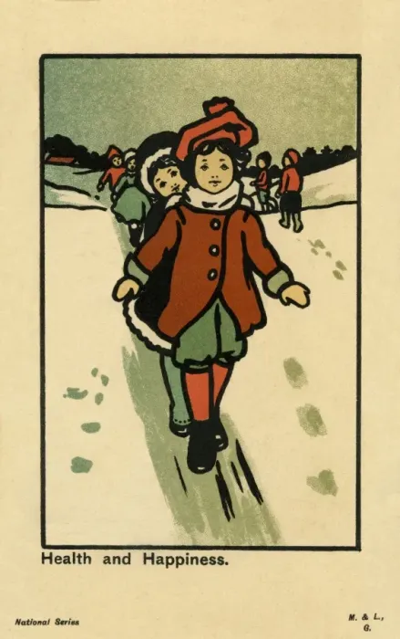 Framed Print : Children in the snow Framed Print : Children in the snow