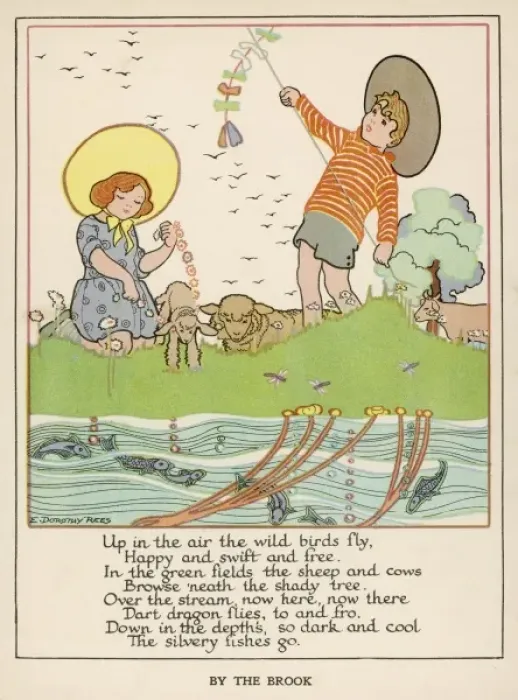 Framed Print : Children in Springtime Framed Print : Children in Springtime