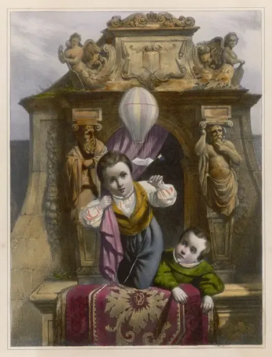 Framed Print : Children & Toy Balloon Framed Print : Children & Toy Balloon