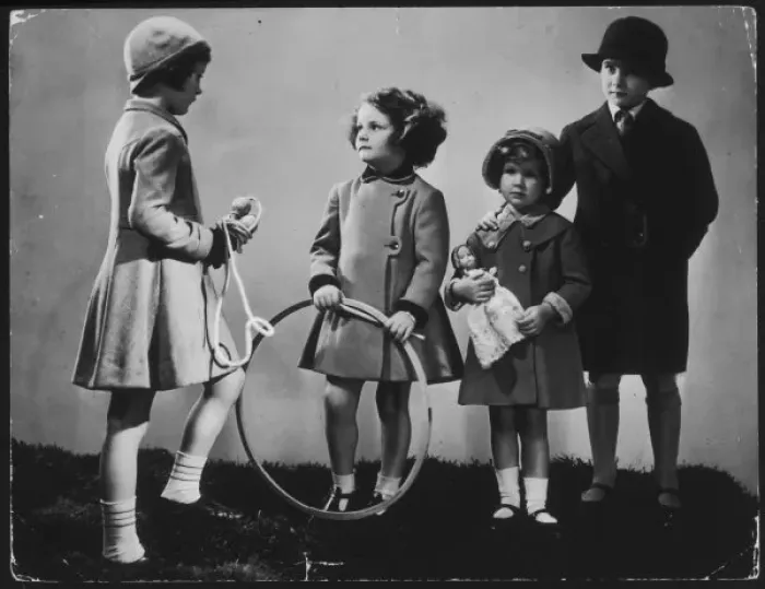 Framed Print : Children with their Toys Framed Print : Children with their Toys