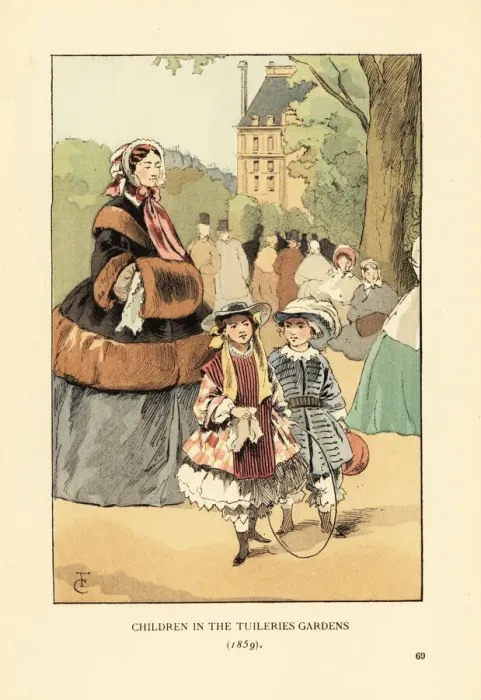 Framed Print : Children in the Tuileries Gardens, 1859 Framed Print : Children in the Tuileries Gardens, 1859