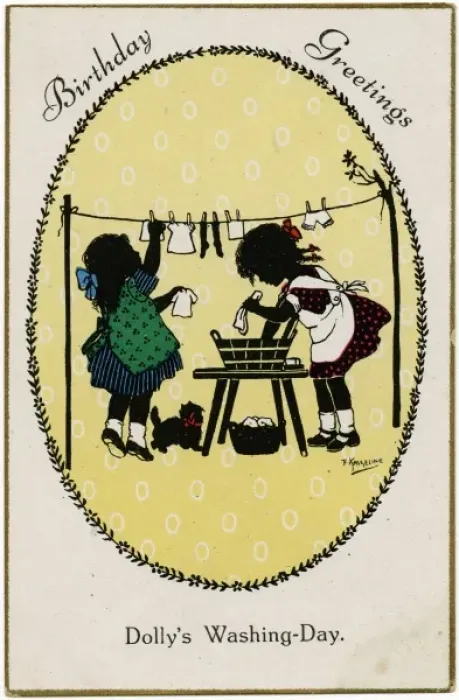 Framed Print : Children & Washing Framed Print : Children & Washing