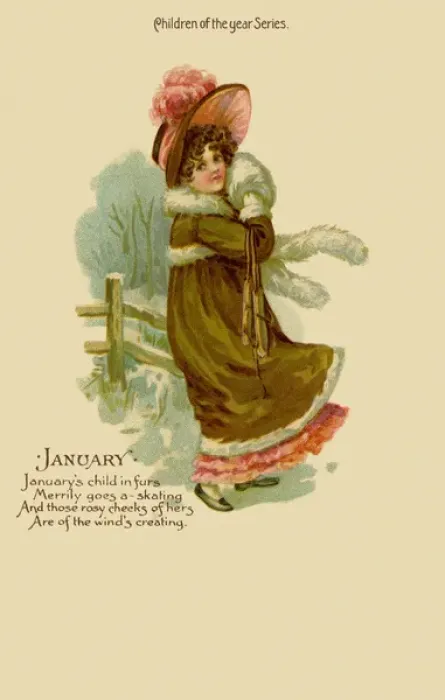 Framed Print : Children of the year. January Framed Print : Children of the year. January