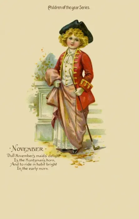 Framed Print : Children of the year. November Framed Print : Children of the year. November