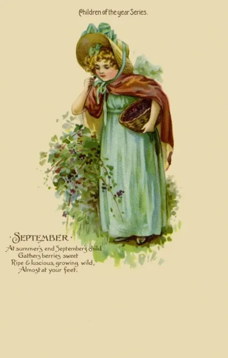 Framed Print : Children of the year. September Framed Print : Children of the year. September