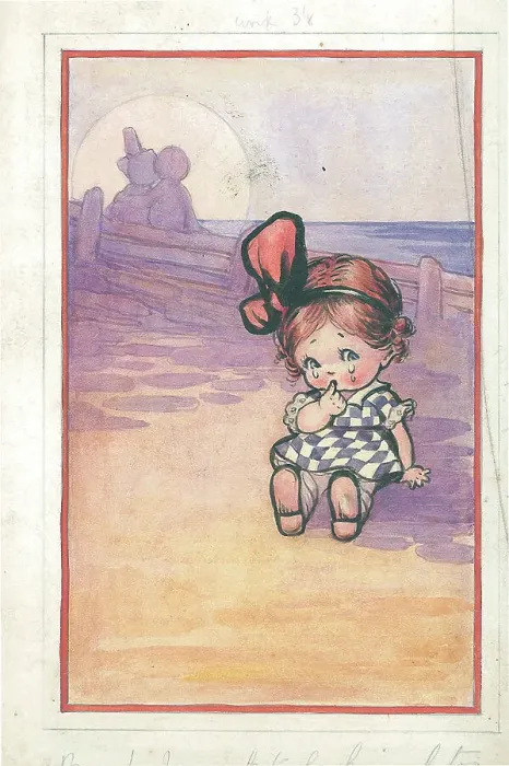 Framed Print : Children's - beach activities, bathing, fishing Framed Print : Children's - beach activities, bathing, fishing