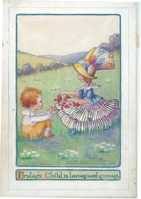 Framed Print : Children's design - Friday's child ? Framed Print : Children's design - Friday's child ?