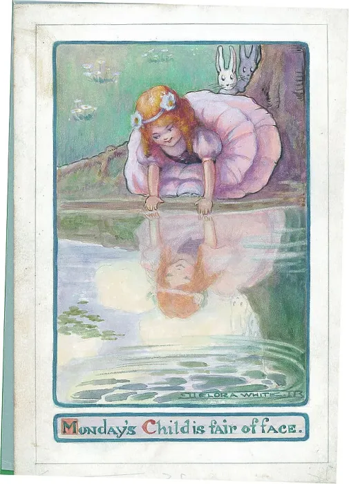 Framed Print : Children's design - Monday's child Framed Print : Children's design - Monday's child