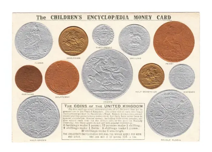Framed Print : Childrens Encyclopedia Money Card Framed Print : Childrens Encyclopedia Money Card