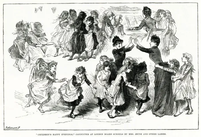 Framed Print : Childrens Happy Evenings 1890 Framed Print : Childrens Happy Evenings 1890