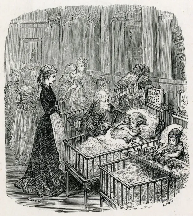 Framed Print : CHILDRENS HOSPITAL 1870 Framed Print : CHILDRENS HOSPITAL 1870