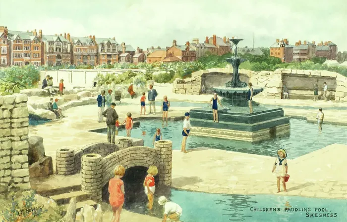 Framed Print : Children's Paddling Pool, Skegness, Lincolnshire Framed Print : Children's Paddling Pool, Skegness, Lincolnshire