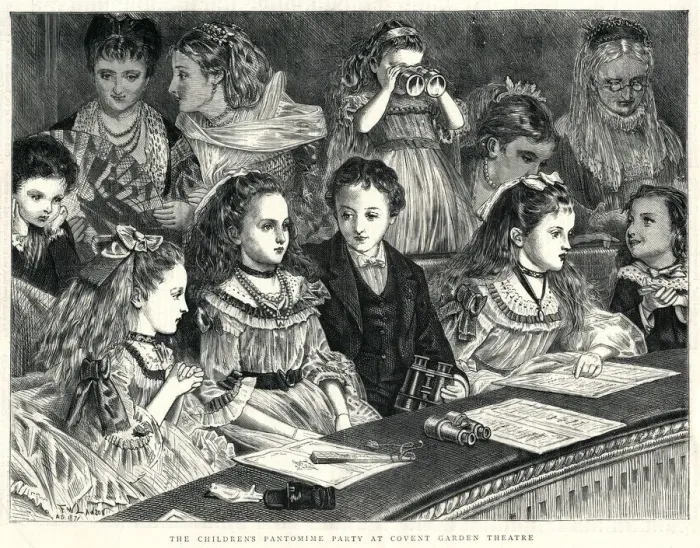 Framed Print : Childrens Pantomime 1871 Framed Print : Childrens Pantomime 1871