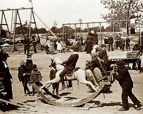 Children's playground, Hampstead Heath, Victorian period