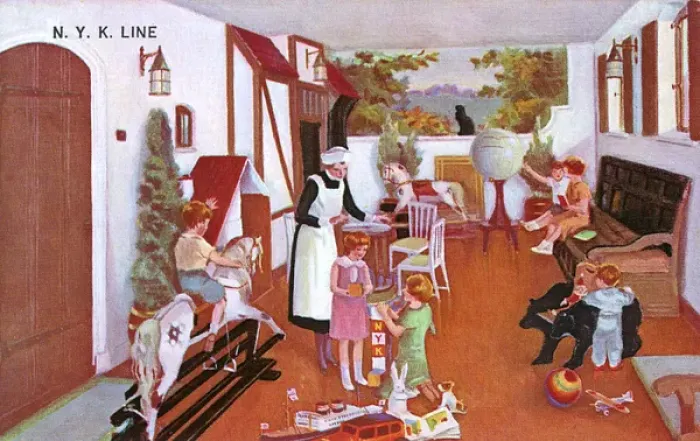 Framed Print : Childrens Playroom - NYK Liner Framed Print : Childrens Playroom - NYK Liner