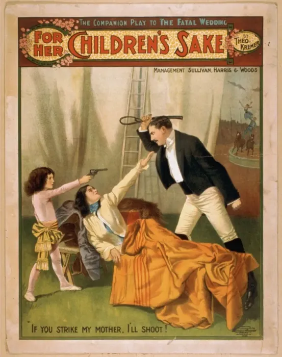 Framed Print : For her childrens sake by Theo. Kremer : the companion play Framed Print : For her childrens sake by Theo. Kremer : the companion play